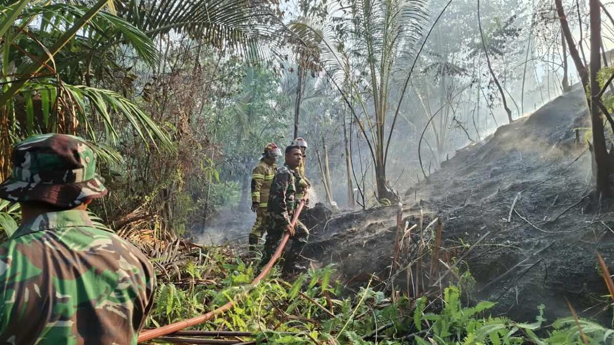 Gerak Cepat TNI di Tengah Kepulan Asap, Karhutla Berhasil Dipadamkan