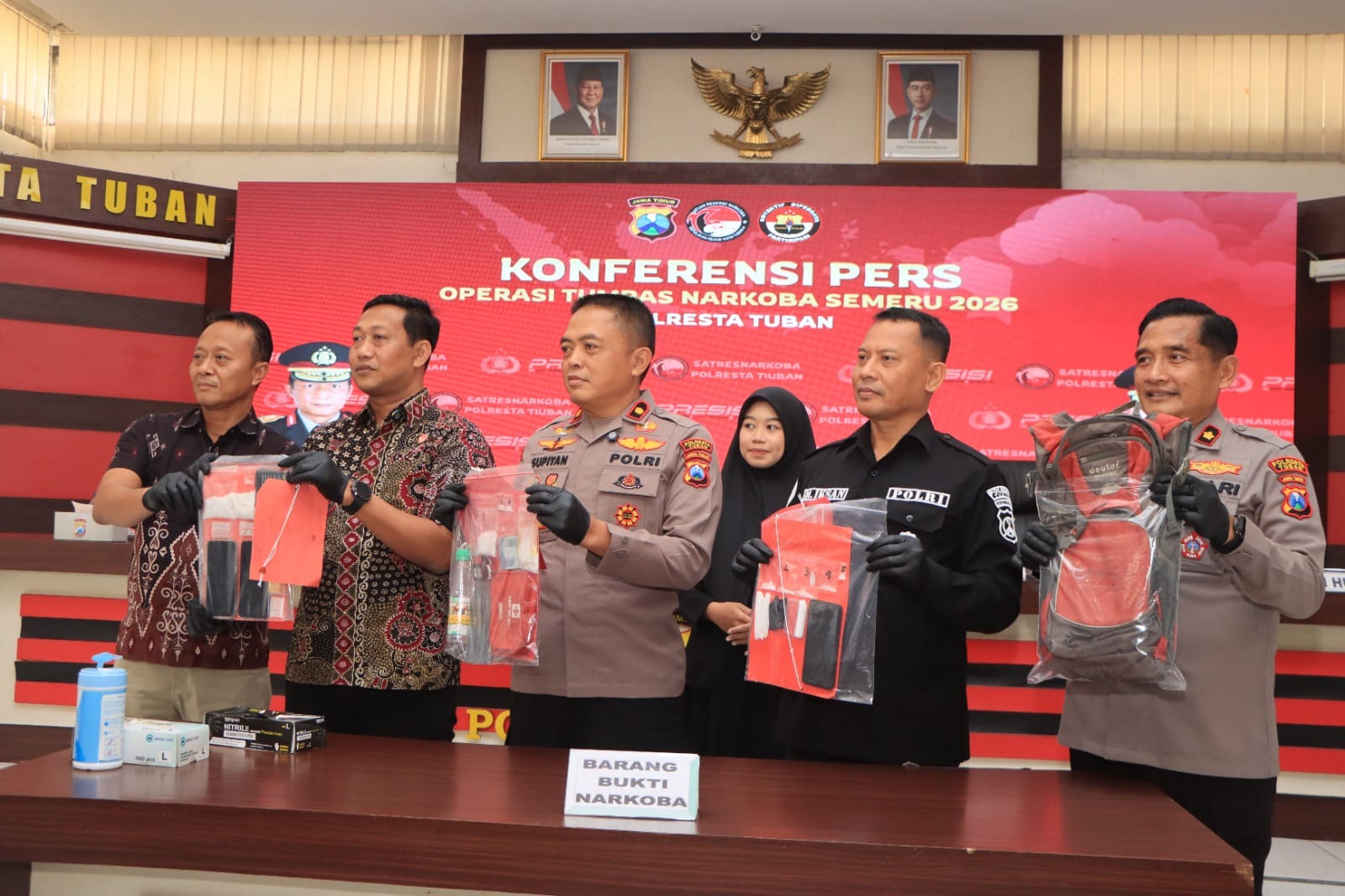Operasi Tumpas Narkoba Semeru, Polresta Tuban Pantau Pergerakan Target hingga Akhirnya Dibekuk