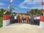 Jembatan Armco Di Desa Maidi Rampung, Bukti Nyata Kepedulian TNI AD kepada Rakyat