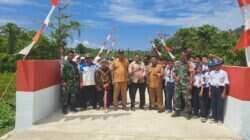 Jembatan Armco Di Desa Maidi Rampung, Bukti Nyata Kepedulian TNI AD kepada Rakyat