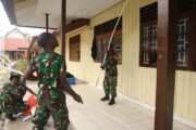 Kodim 1714/PJ Gelar Karya Bakti Merah Putih SMP Negeri 1 Mulia Kab. Puncak Jaya