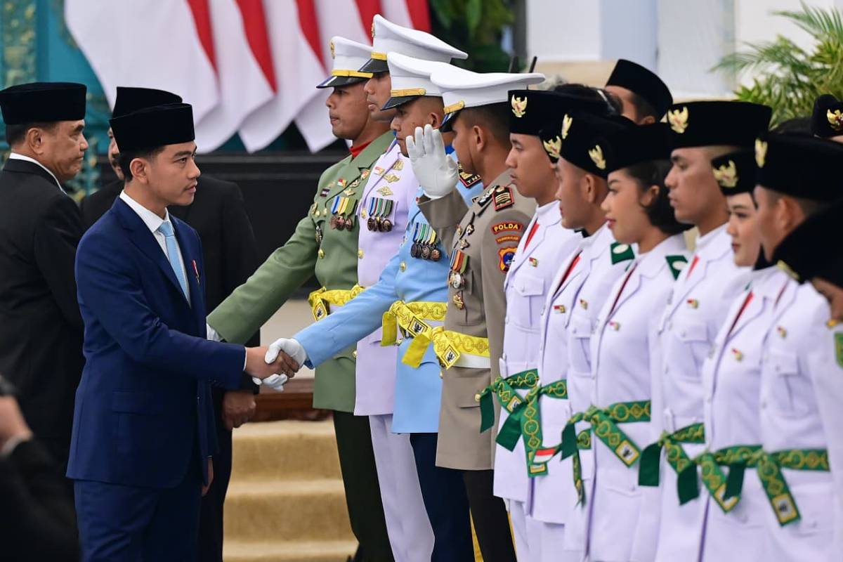 Panglima TNI Hadiri Pengukuhan Paskibraka Tingkat Pusat Tahun 2026 Panglima TNI Hadiri Pengukuhan Paskibraka Tingkat Pusat Tahun 2026