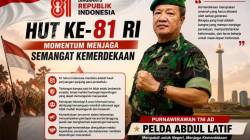 HUT ke-81 RI, Purnawirawan TNI AD Pelda Abdul Latif Ajak Masyarakat Rawat Semangat Kemerdekaan