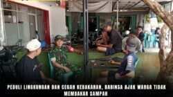 Peduli Lingkungan dan Cegah Kebakaran, Babinsa Ajak Warga Tidak Membakar Sampah
