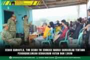 Cegah Karhutla, Tim Sesko TNI Edukasi Warga Sanggulan tentang Penanggulangan Kebakaran Hutan dan Lahan