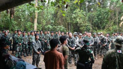 Latgabma Super Garuda Shield 2026 Marfor Lampung Gelar Latihan Menembak Sniper dan Jungle Survival