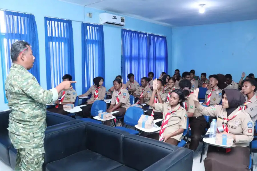 Kodaeral XIV Sorong Ikuti Grand Launching Ekstrakurikuler Korps Kadet Republik Indonesia (KKRI)