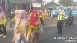 PECAK Sore Hari, Aiptu Sapudin Atur Lalu Lintas di Pertigaan Columbus