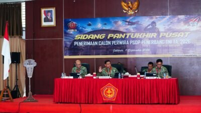 Aspers Panglima TNI Pimpin Sidang Pantukhir Tahap I Calon Perwira PSDP Penerbang TNI TA 2026