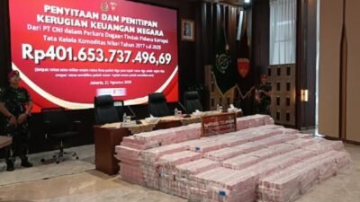 Uang Rp401 Miliar Sitaan Kejagung dalam Kasus Korupsi Nikel