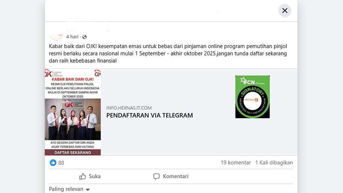Fakta Di Balik Hoaks Pemutihan Data Pinjol