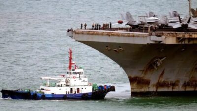 USS Abraham Lincoln Bersandar di Thailand Setelah 286 Hari di Laut