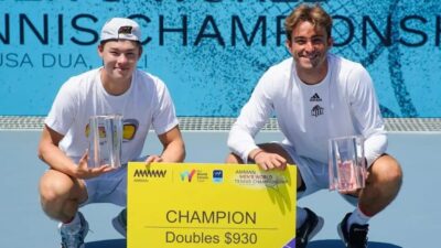 Kekalahan Rafalentino Ali da Costa dan Ethan David Zapp di Final Turnamen Tenis Bali