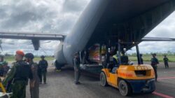 Pengiriman Beras ASN ke Yahukimo dengan Hercules C-130