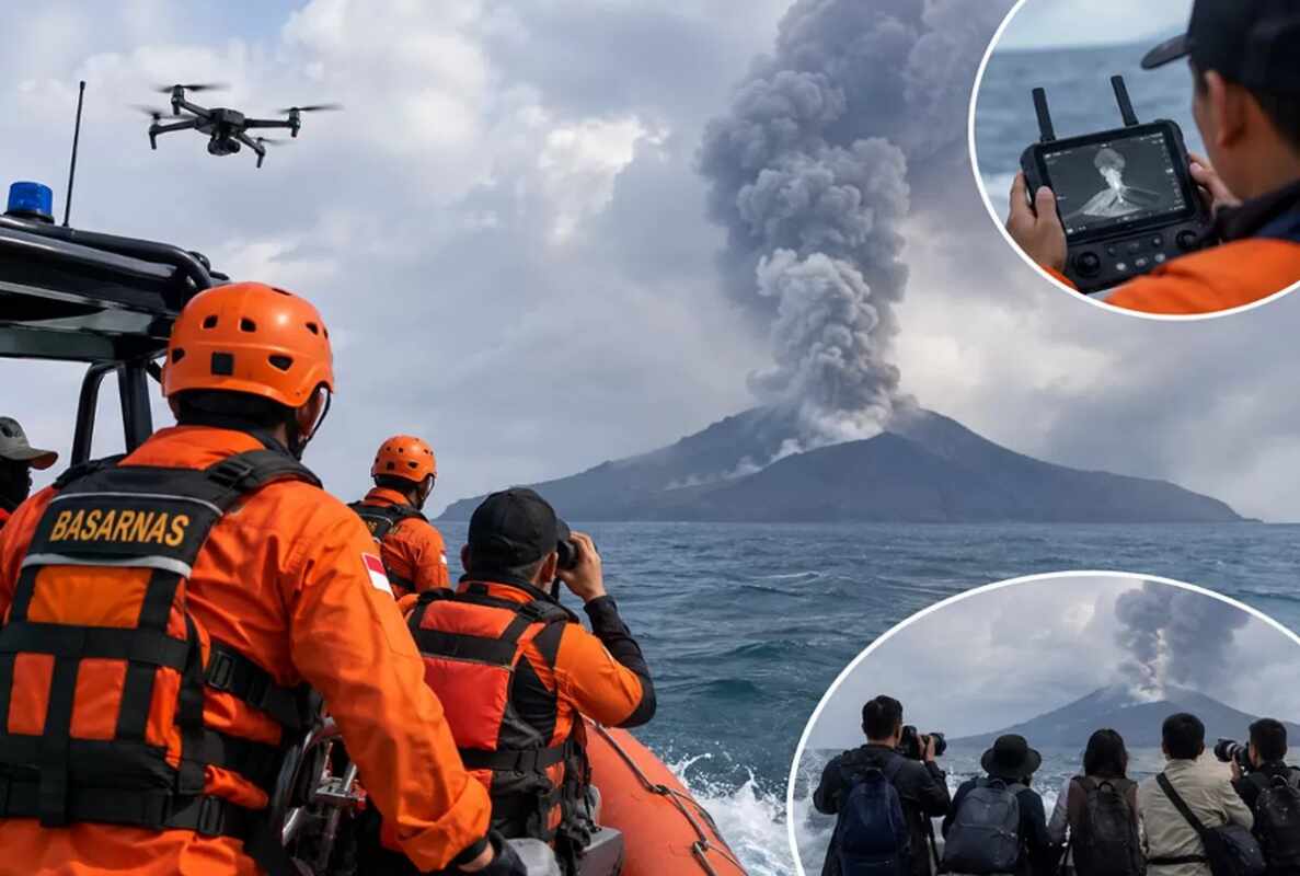 Kehilangan Kontak Lima Jurnalis Saat Meliput Erupsi Anak Krakatau
