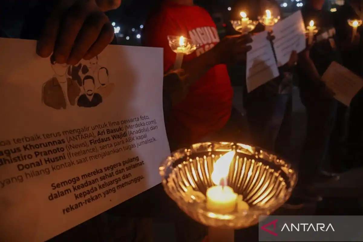 Aksi Doa Bersama di Bogor untuk Lima Jurnalis Hilang
