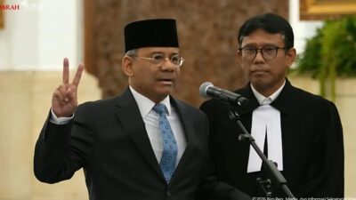 Pelantikan Suahasil nazara Sebagai Menteri Keuangan Baru