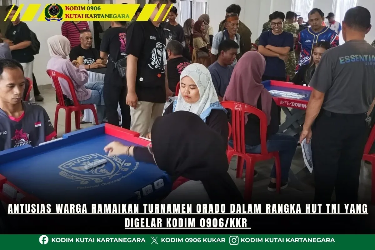 Antusias Warga Ramaikan Turnamen Orado Dalam Rangka HUT TNI Yang Digelar Kodim 0906/Kkr Antusias Warga Ramaikan Turnamen Orado Dalam Rangka HUT TNI Yang Digelar Kodim 0906/Kkr