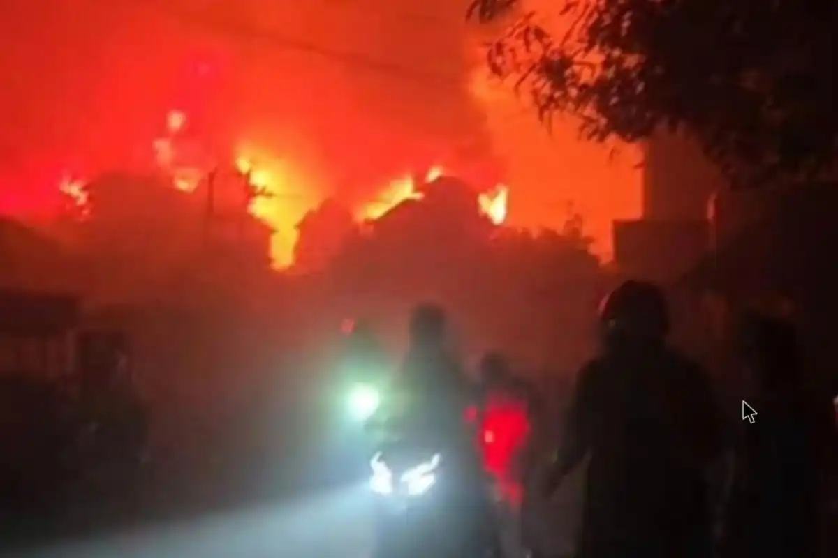 Permukiman Dusun Serdang Terbakar, Pendataan Warga Terdampak Masih Berlangsung